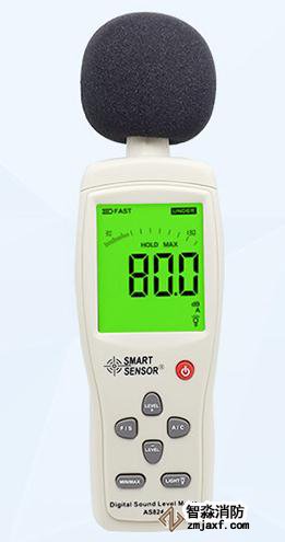 數字聲級計量程：30dB～130dB；精度：1.5dB